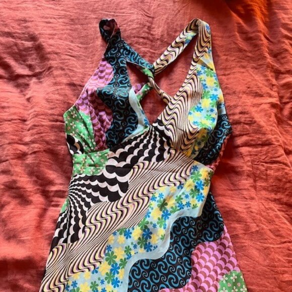 Another Girl Kaleidoscope Multicolor Midi Dress - Picture 3 of 6